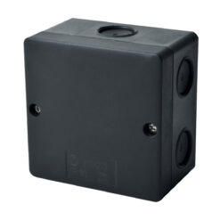KSK 80_FA dėžutė 81x81x50mm IP66, 8xD20, juoda, FA
