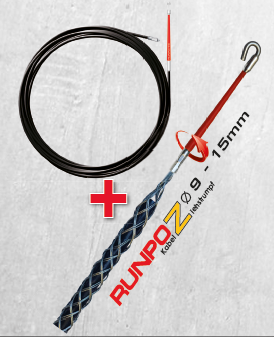 11119 Runpo 1 20m įtraukėjas + Runpo Z 9-15mm kojinė