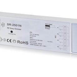 SR-2501N LED juostų valdymo sistemos imtuvas 12-36V 4X5A vienos spalvos Easy-RF serija,Sunricher