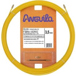 EA30350010 Stiklo pluošto kabelio įtraukėjas 3,5mm 10m geltonas, dengtas polipropilenu