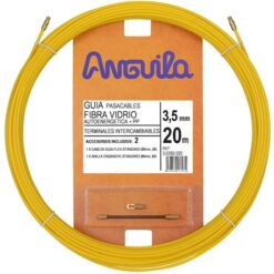 EA30350020 Stiklo pluošto kabelio įtraukėjas 3,5mm 20m geltonas, dengtas polipropilenu