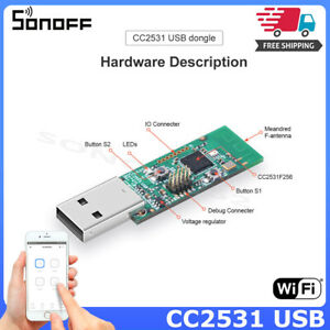 Zigbee CC2531 USB jungtis