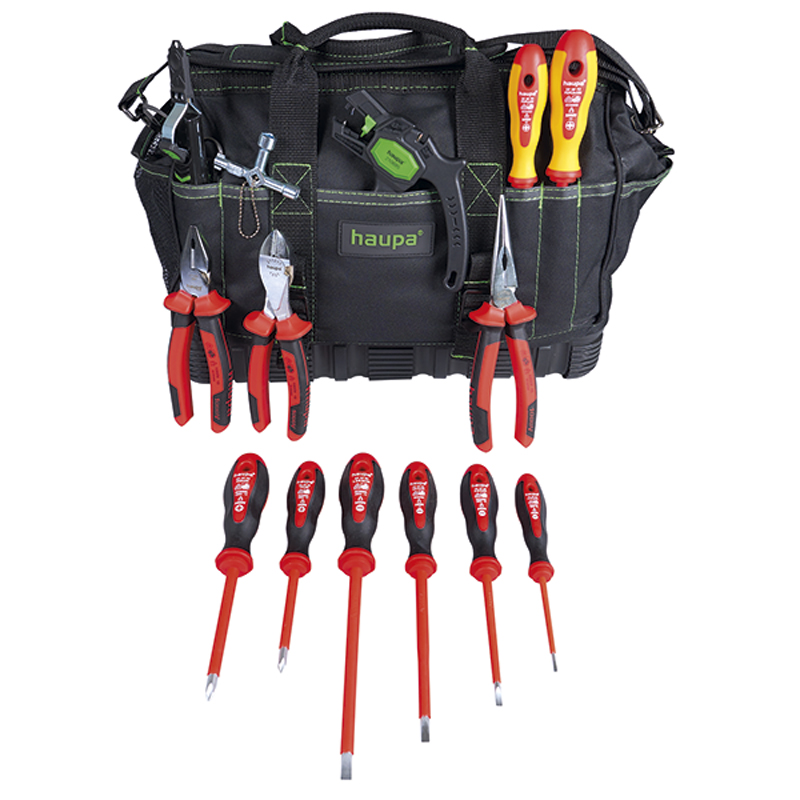 220804 Įrankių rinkinys - krepšys "ToolBag XL Go", 14 vnt. HAUPA