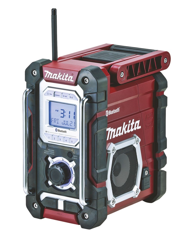 DMR108AR Darbinis akumuliatorinis Bluetooth radijas, bordinė spalva