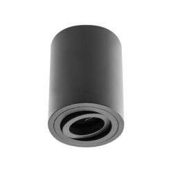 SENSA  alum 85X115 IP20 50W juodas šviestuvas, apvalus