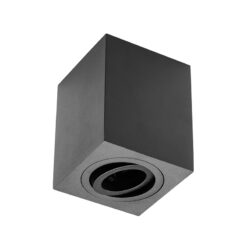SENSA  alum 90x90x115 IP20 max 50W juodas šviestuvas kvardatinis