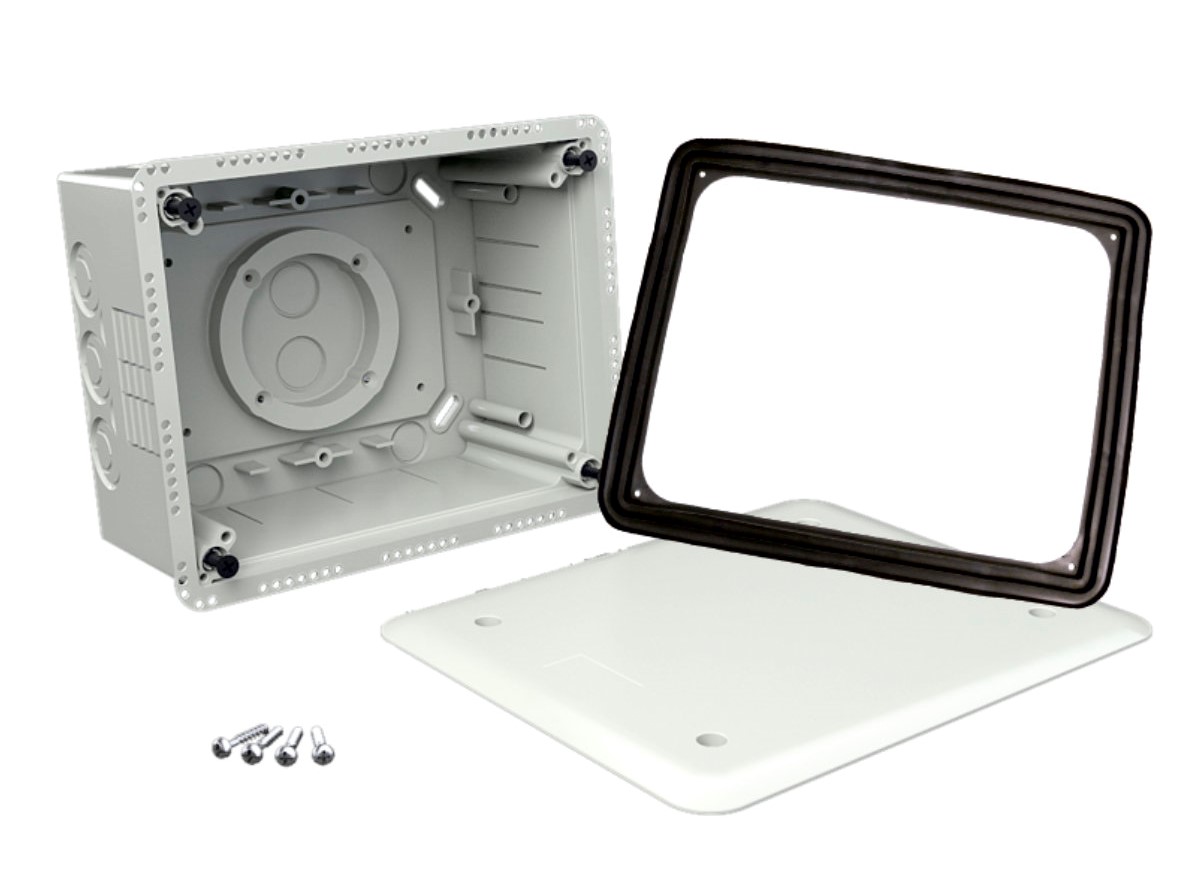 KUZ-V_KB Universali dėžutė į termoizoliaciją iki 140mm su dangčiu