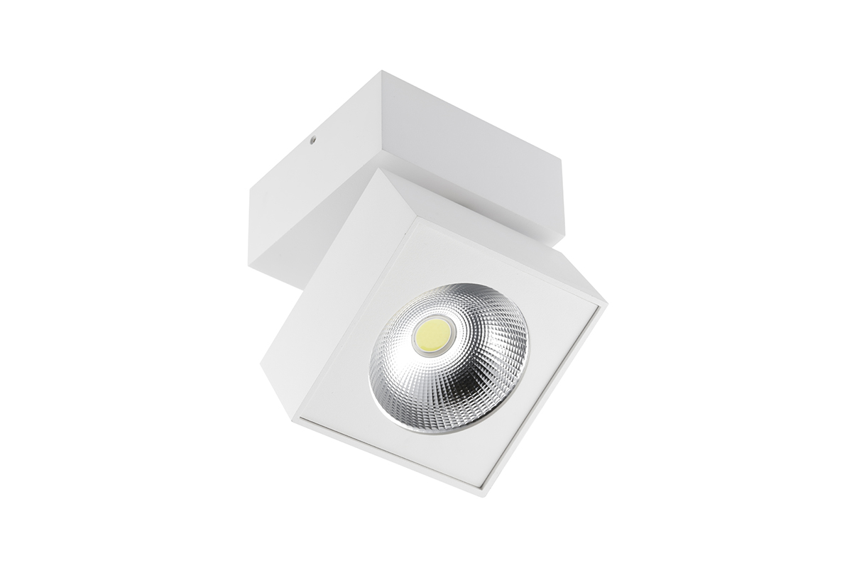 BIANCO 15W 1500Lm 4000K IP20 IK06 36* baltas keturkampis 3 metų garantija
