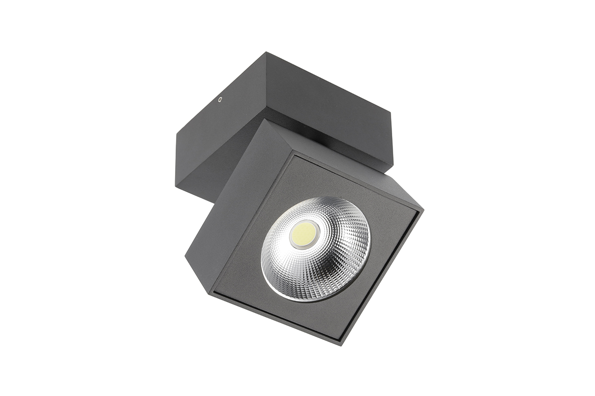 BIANCO 15W 1500Lm 4000K IP20 IK06 36* juodas keturkampis 3 metų garantija