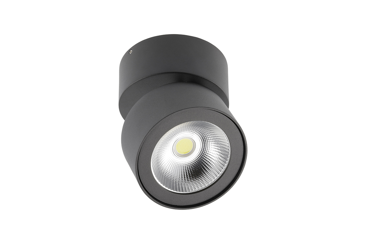 BIANCO 15W 1500Lm 4000K IP20 IK06 36* juodas apvalus 3 metų garantija