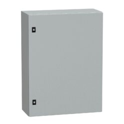 NSYCRN86300P SpacialCRN dėžė lakštinio plieno su montavimo plokšte H800xW600xD300 IP66 IK10 RAL7035
