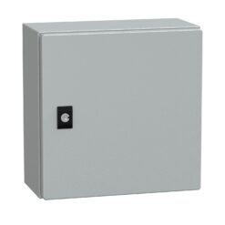 NSYCRN33150P SpacialCRN dėžė lakštinio plieno su montavimo plokšte H300xW300xD150 IP66 IK10 RAL7035