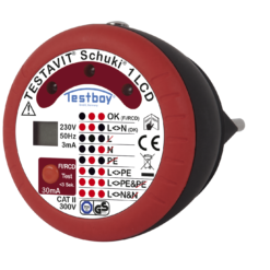 Testavit Schuki 1 LCD Kištukinių lizdų matuoklis