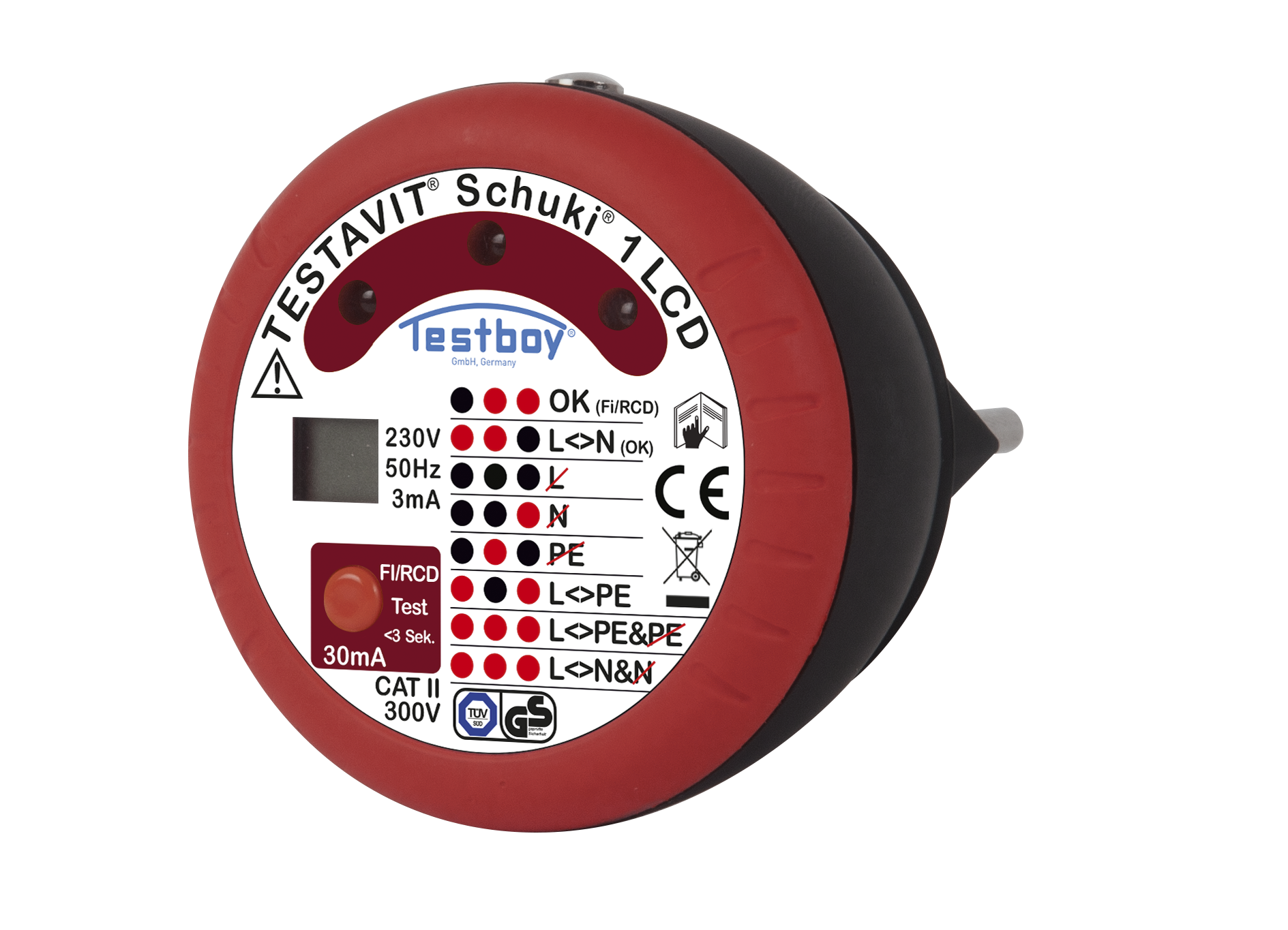 Testavit Schuki 1 LCD Kištukinių lizdų matuoklis
