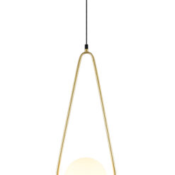 GTV-7542 CIKLOP  1*E27 IP20 Ø 20 cm pakabinamas auksinis šviestuvas