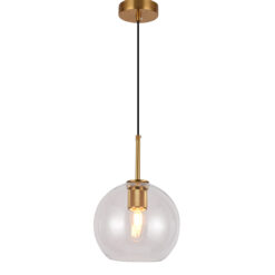GTV-8013 GIGLAS   1*E27 IP20 Ø 20 cm pakabinamas auksinis šviestuvas