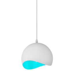 GTV-0917 MAVIA 1*E27 IP20 Ø 20 cm pakabinamas baltas/žalias šviestuvas