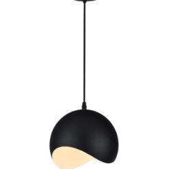 GTV-0931 MAVIA  1*E27 IP20 Ø 20 cm pakabinamas juodas šviestuvas