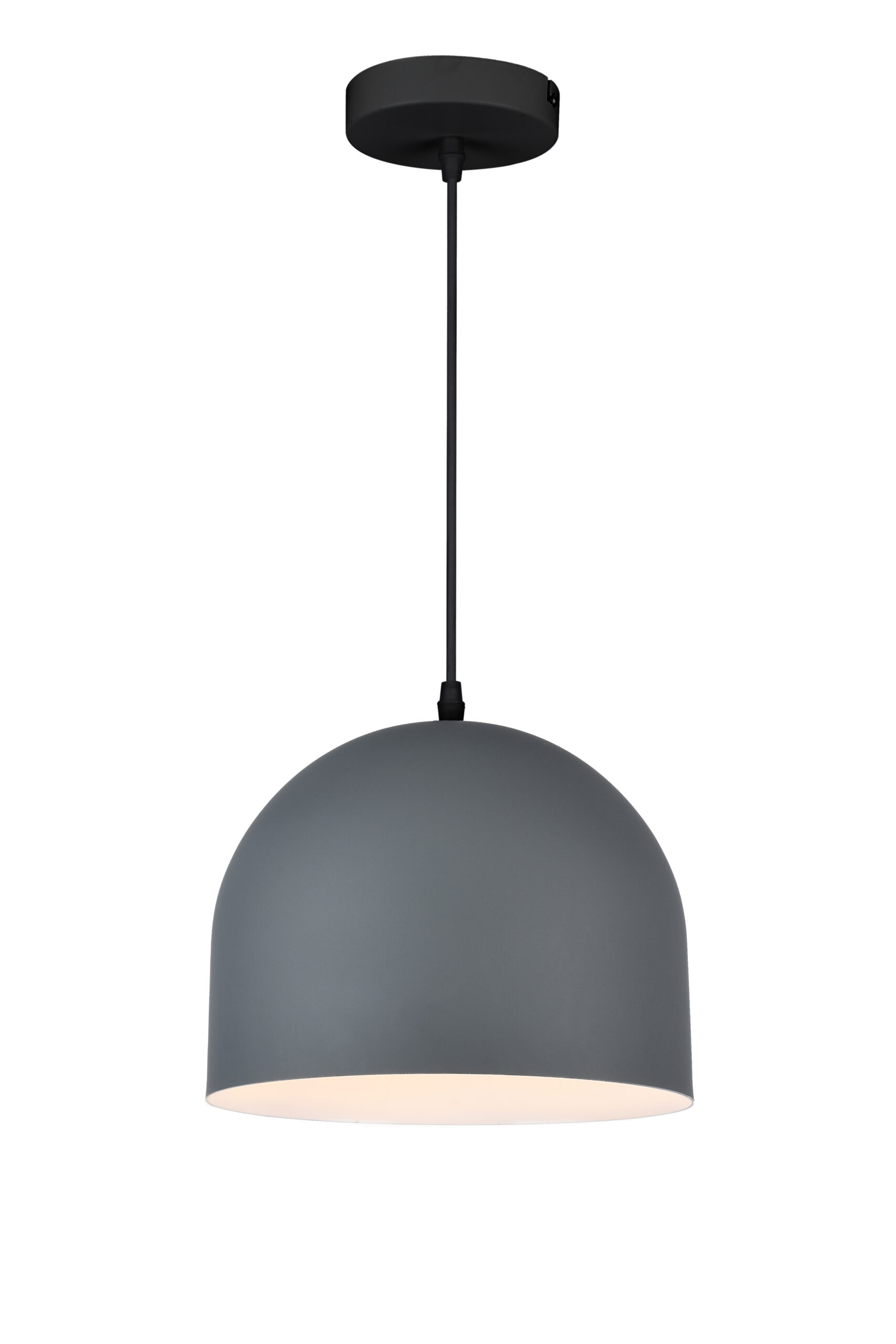 GTV-2041 KATILU 1*E27 IP20 Ø 25 cm pakabinamas pilkas šviestuvas