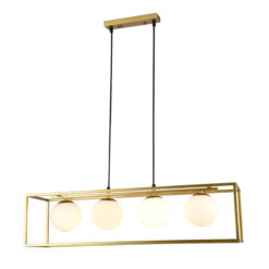 GTV-2287 AVELIN 3  3*E27 IP20  80x20x20 cm pakabinamas auksinis šviestuvas