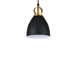 GTV-3239 KERALA  1*E27 IP20 Ø 16 cm pakabinamas juodas šviestuvas