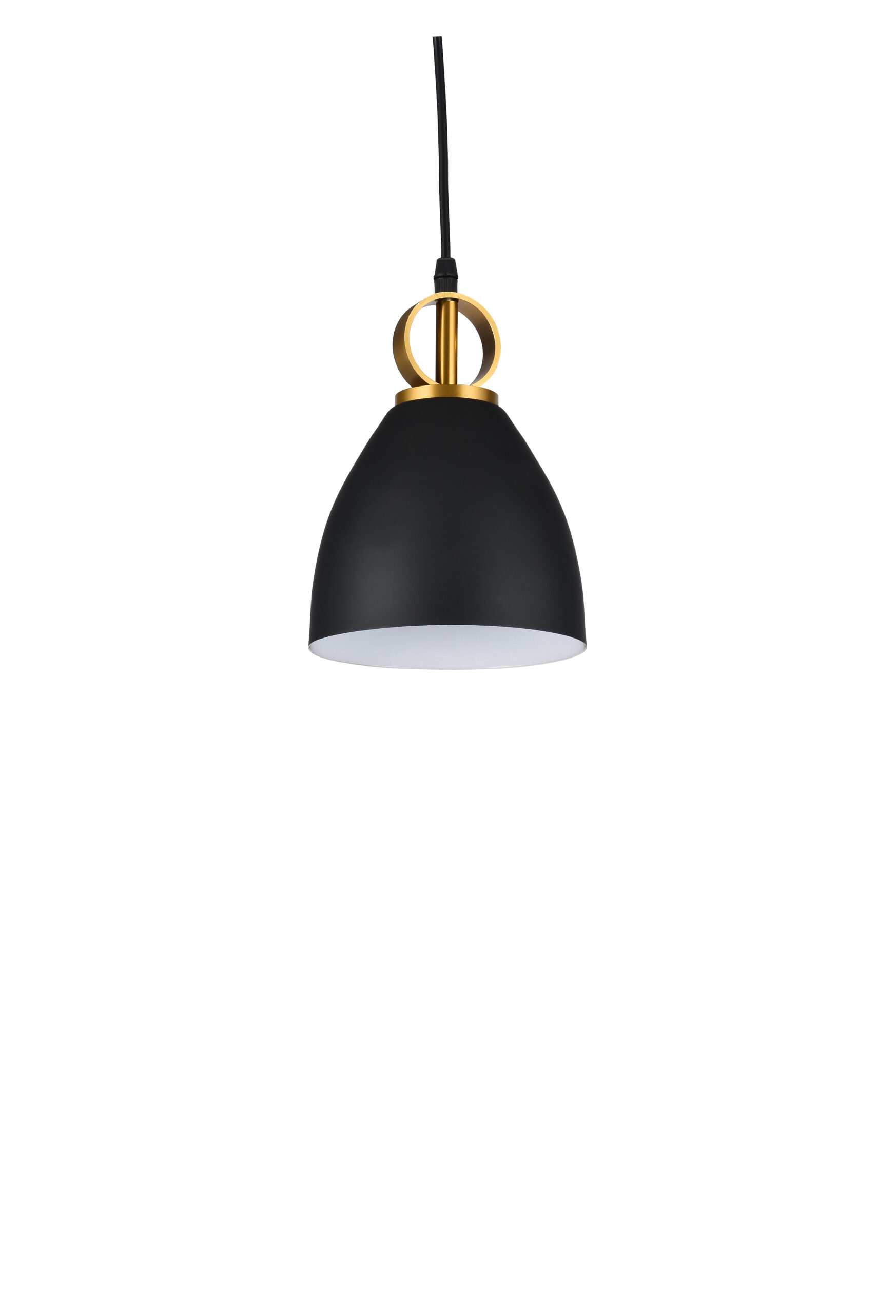 GTV-3239 KERALA 1*E27 IP20 Ø 16 cm pakabinamas juodas šviestuvas