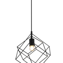 GTV-3437 ROSA  1*E27 IP20 33x33 cm pakabinamas juodas šviestuvas