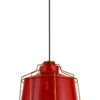 GTV-3536 GOA  1*E27 IP20 Ø 32 cm pakabinamas raudonas/auksinis šviestuvas
