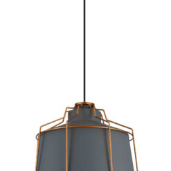 GTV-3550 GOA  1*E27 IP20 Ø 32 cm pakabinamas pilkas/auksinis šviestuvas
