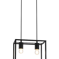 GTV-3628 DIU 2 2*E27 IP20 30x18x20 cm pakabinamas juodas šviestuvas