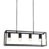 GTV-3635 DIU 4  4*E27 IP20 60x18x20 cm pakabinamas juodas šviestuvas