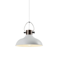 GTV-2332 MEES  1*E27 IP20 Ø 30 cm pakabinamas baltas šviestuvas