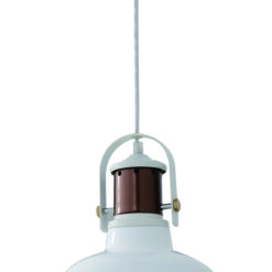 GTV-6934 NOOR  1*E27 IP20 Ø 22 cm pakabinamas baltas šviestuvas