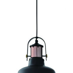 GTV-2691 NOOR  1*E27 IP20 Ø 22 cm pakabinamas juodas šviestuvas