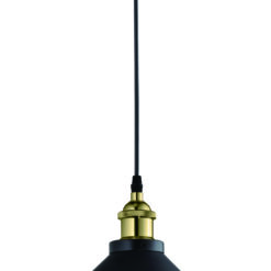 GTV-4076 MANI 2  1*E27 IP20 Ø 30 cm pakabinamas juodas/auksinis šviestuvas