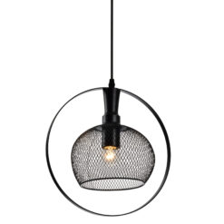 GTV-7214 XALIS 1  1*E27 IP20 Ø 30 cm pakabinamas juodas šviestuvas