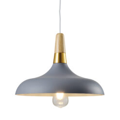 GTV-7368 SKANDI 1 1*E27 IP20 Ø 35 cm pakabinamas pilkas šviestuvas