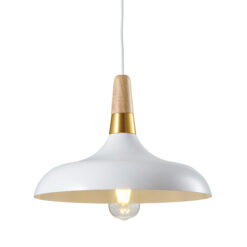 GTV-7504 SKANDI 4  1*E27 IP20 Ø 35 cm pakabinamas baltas šviestuvas