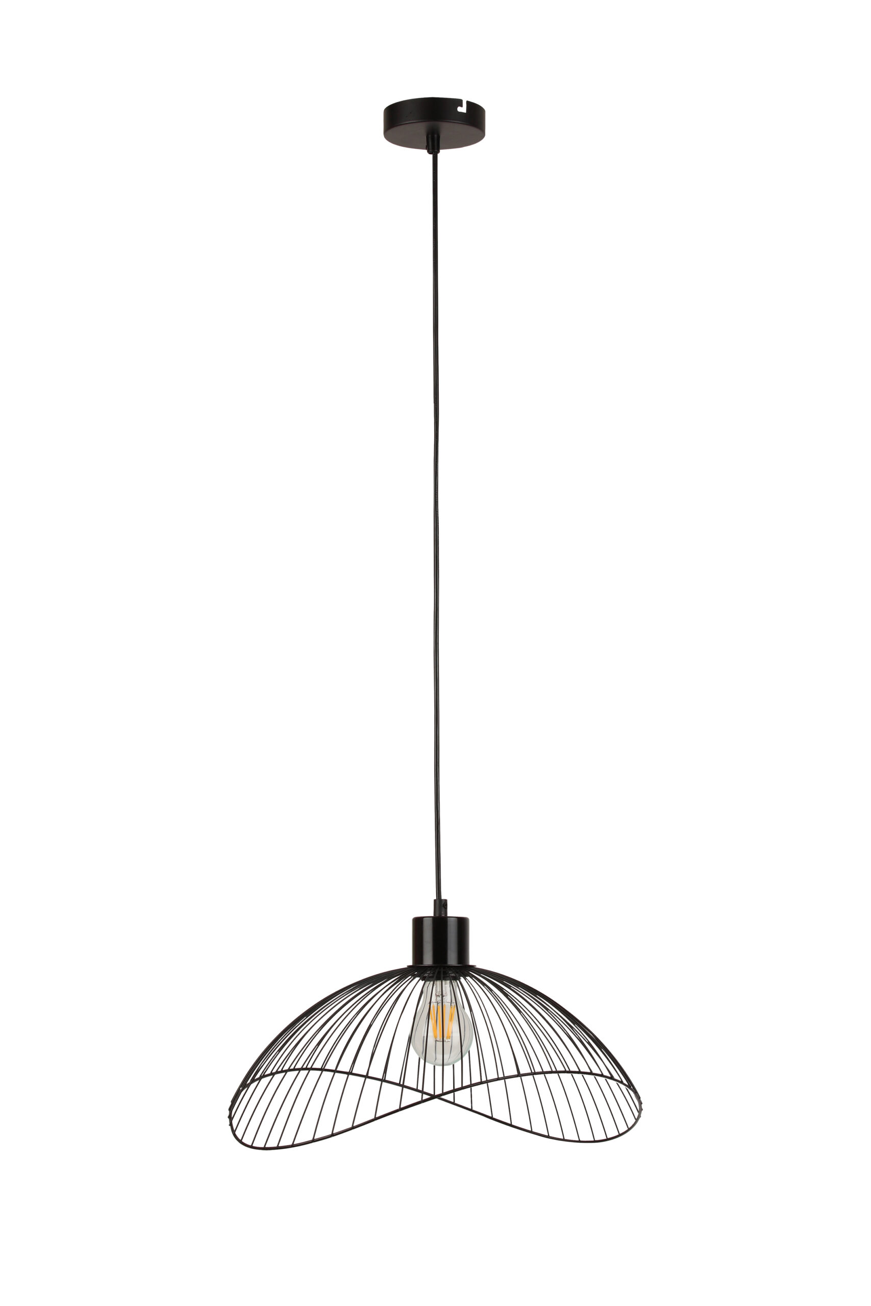 GTV-4151 RETO 2 1*E27 IP20 Ø 50 cm pakabinamas juodas šviestuvas