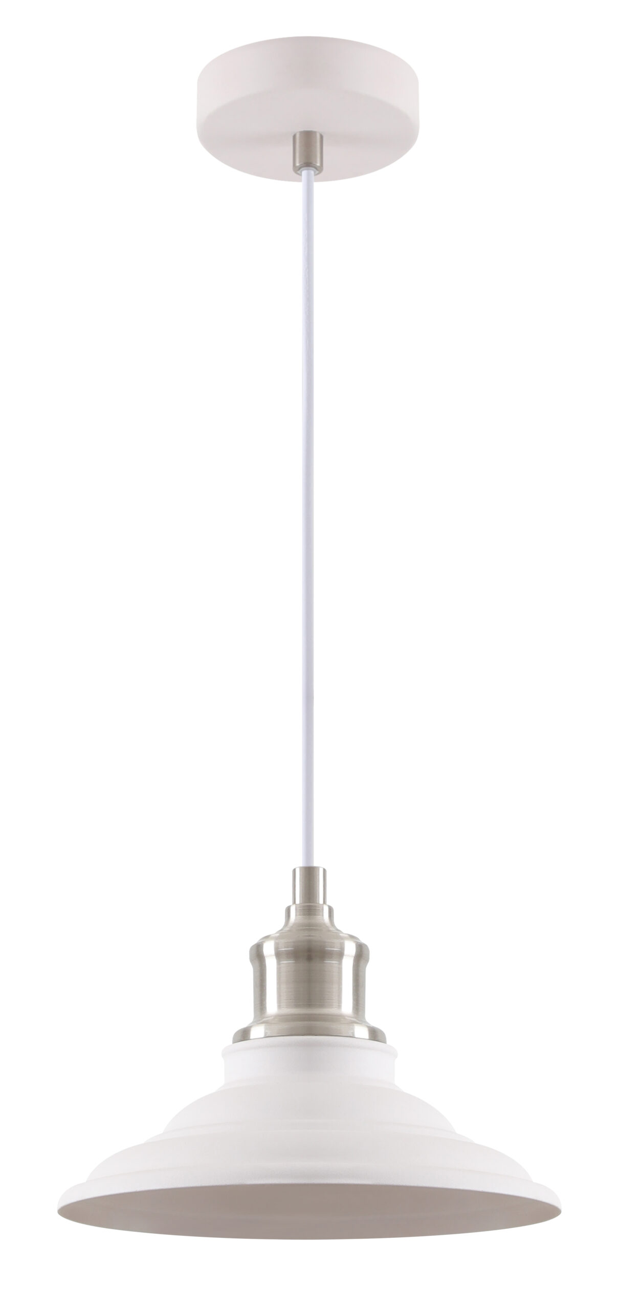 GTV-9691 LORET M 1*E27 IP20 Ø 20,5 cm pakabinamas baltas šviestuvas