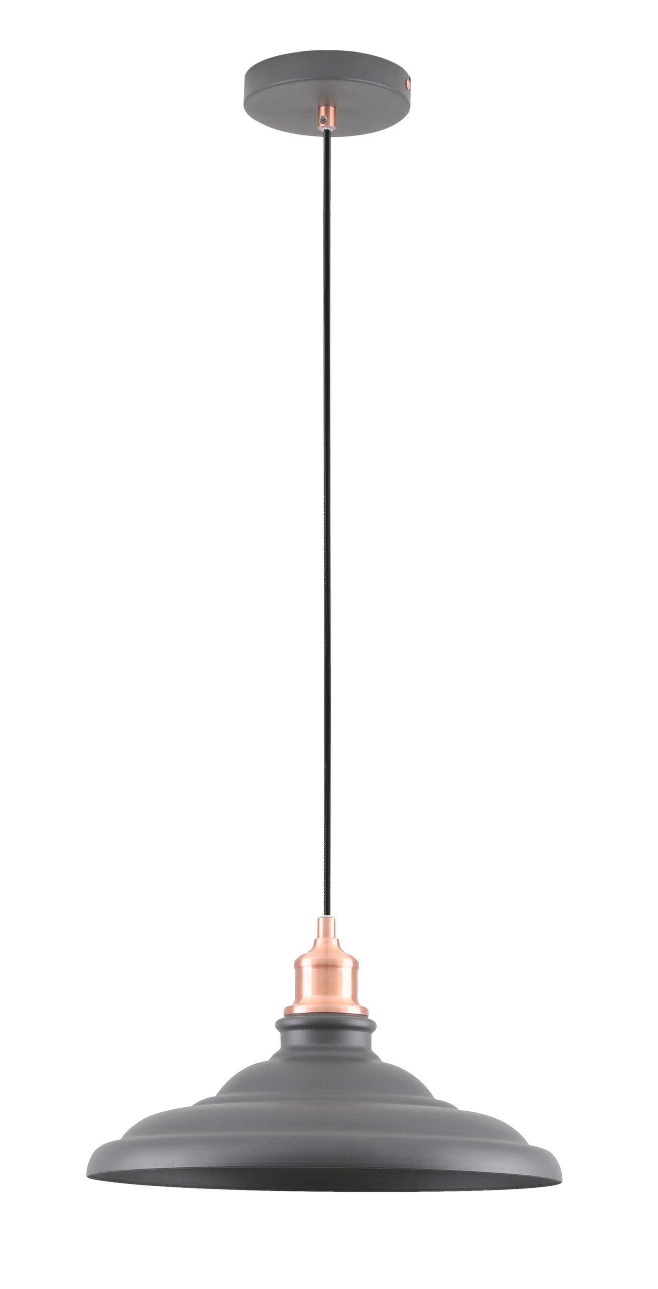GTV-9721 LORET L 1*E27 IP20 Ø 34,8 cm pakabinamas juodas šviestuvas