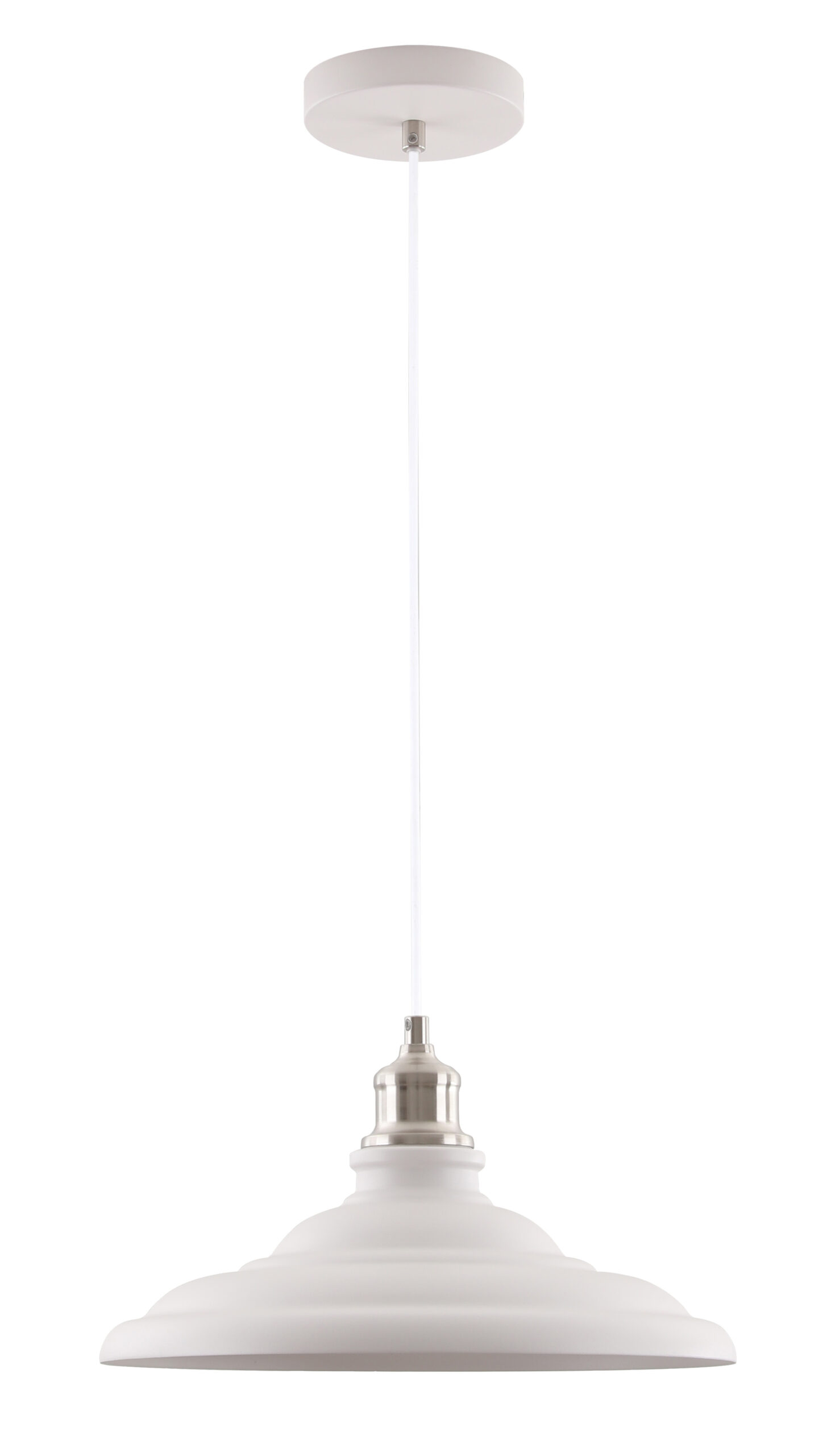 GTV-9844 LORET L 1*E27 IP20 Ø 34,8 cm pakabinamas baltas šviestuvas