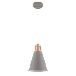 GTV-8051 GIANNI 1*E27 IP20 Ø 22 cm pakabinamas pilkas/auksinis šviestuvas