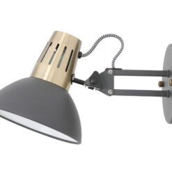 GTV-2195 ARTEMIA  1*E27 IP20 Ø 16,3cm sieninis juodas šviestuvas