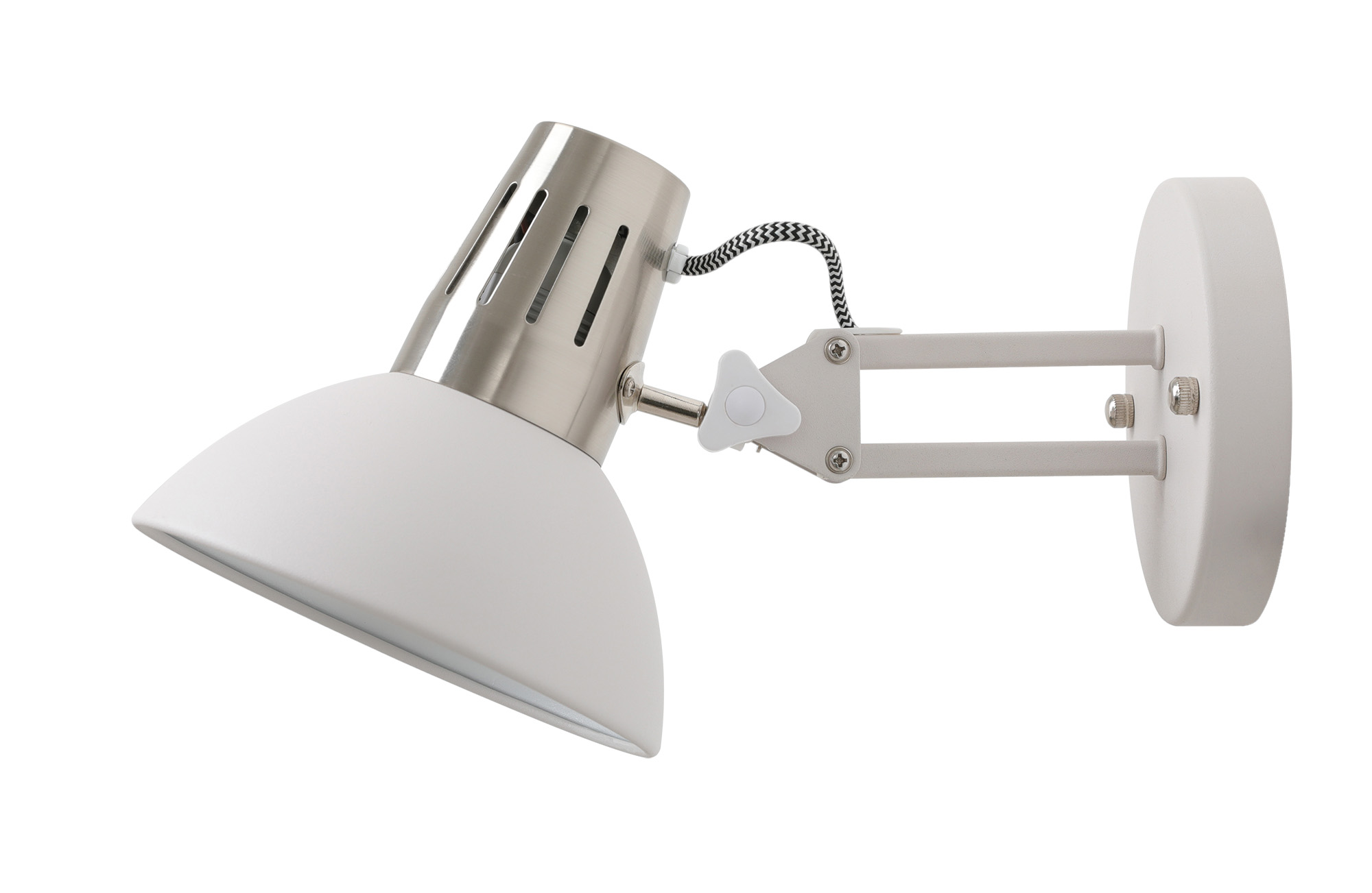 GTV-2218 ARTEMIA 1*E27 IP20 Ø 16,3cm sieninis baltas šviestuvas