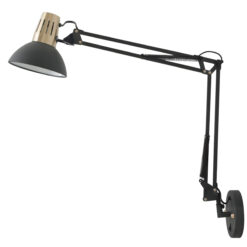 GTV-2270 ARTEMIA+su jungikliu   1*E27 IP20 Ø 16,3cm sieninis juodas šviestuvas