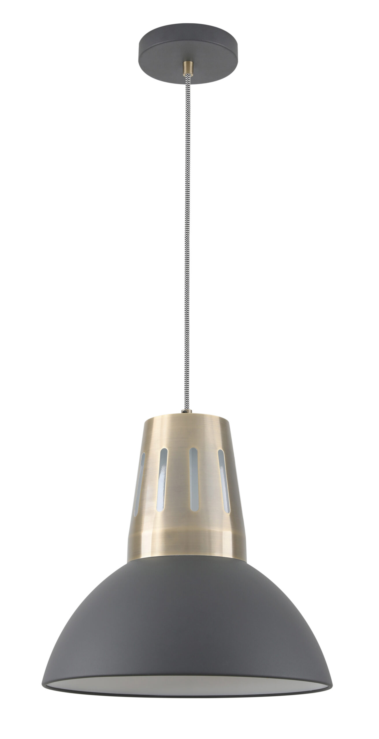 GTV-2324 ARTEMIA L 1*E27 IP20 Ø 34,5cm pakabinamas juodas šviestuvas