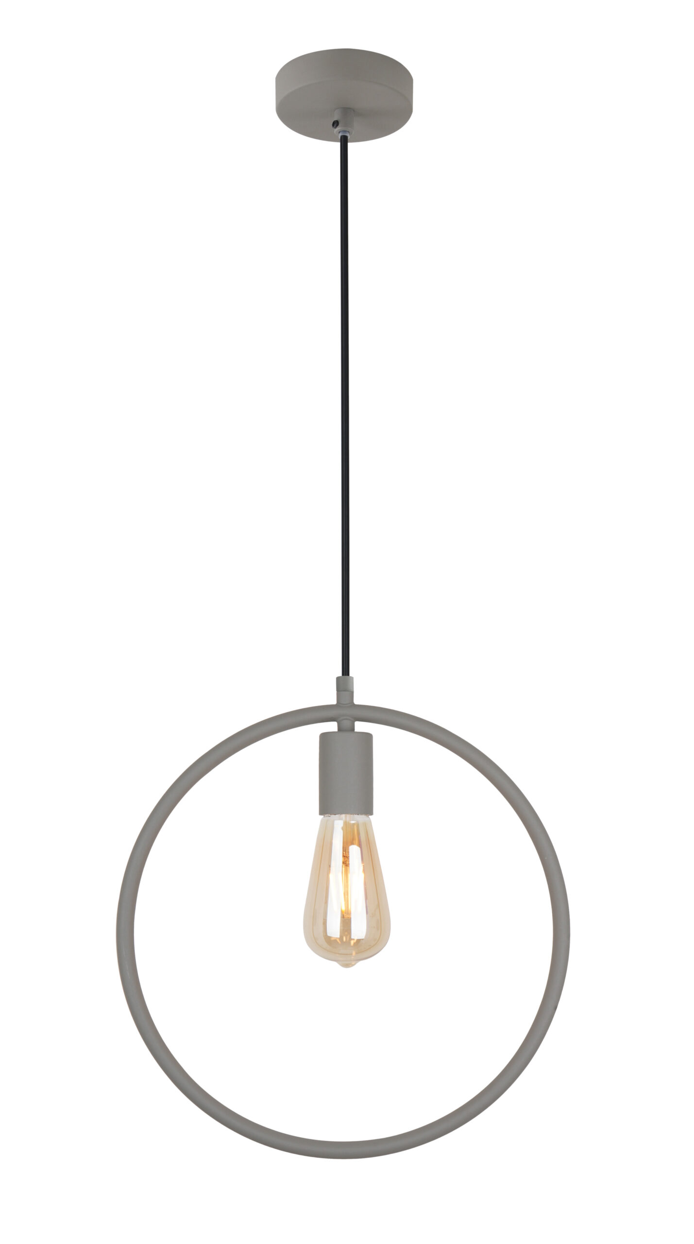 GTV-2935 FIJA 1*E27 IP20 Ø 31,5cm pakabinamas pilkas šviestuvas