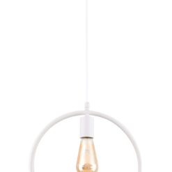 GTV-2898 FIJA  1*E27 IP20 Ø 31,5cm pakabinamas baltas šviestuvas