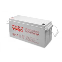 VPRO VPG-160-12 Gilaus iškrovimo baterija 12V/160Ah DEEP CYCLE
